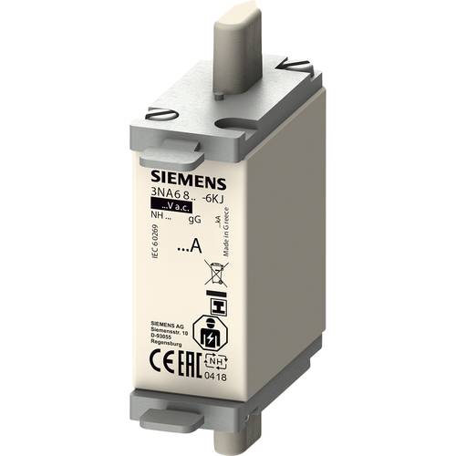 Siemens 3NA68206KJ Sicherungseinsatz Sicherungsgröße = 0 50 A 690 V 3 St.