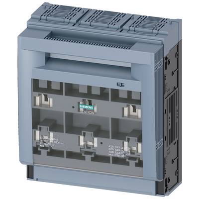 Elektrischer Leistungsschalter von Siemens im blauen Gehäuse. Erkennbar sind Schaltmechanismen und Herstellerlogo in der Mitte.