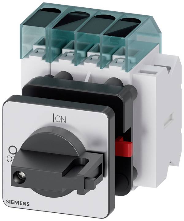 Lasttrennschalter Schwarz 4polig 16 mm² 63 A 1 Schließer, 1 Öffner 690 V/AC Siemens 3LD34501TL11