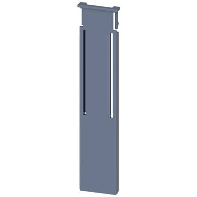 Grauer, rechteckiger Metallteil mit Schlitzen und Vorsprüngen. Wahrscheinlich ein Bauteil oder Verbindungsstück für eine technische Anwendung.