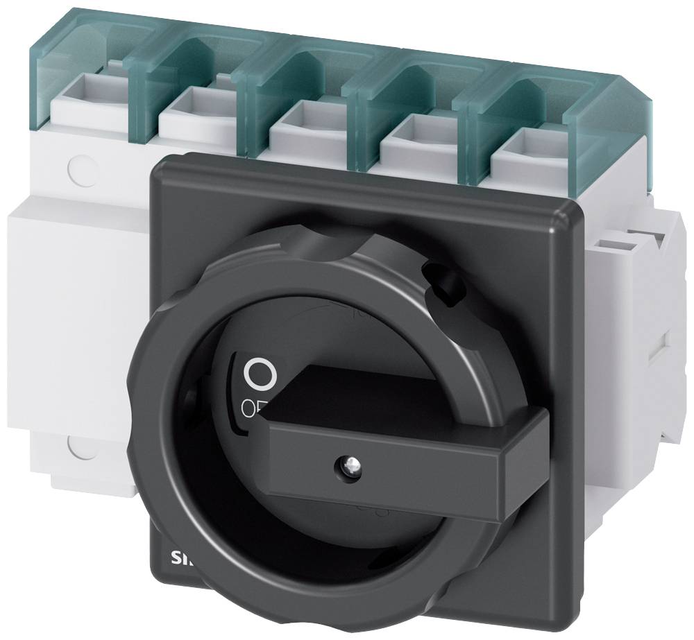 Lasttrennschalter Schwarz 3polig 50 mm² 125 A 1 Schließer, 1 Öffner 690 V/AC Siemens 3LD28041TD51