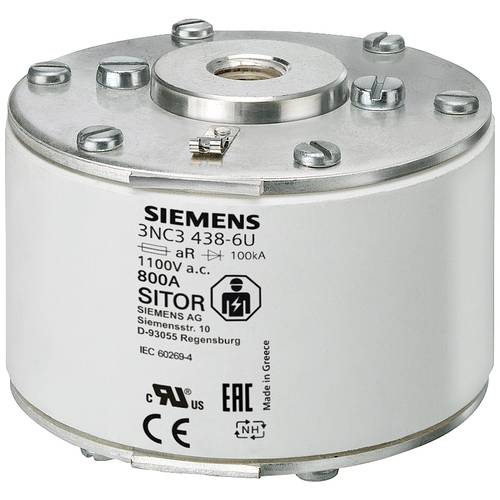 Siemens 3NC32376U Sicherungseinsatz Sicherungsgröße = 3 710 A 690 V 3 St.