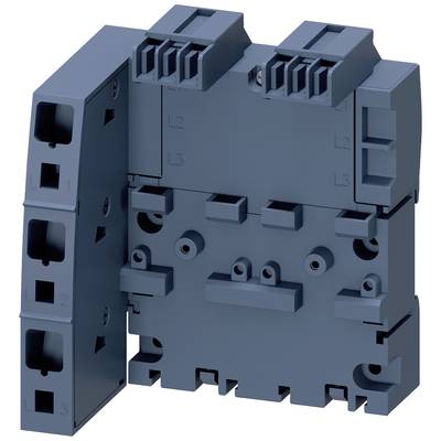 Ein elektrisches Bauteil mit mehreren Anschlussklemmen, vermutlich ein Leistungsschalter oder eine ähnliche Vorrichtung.