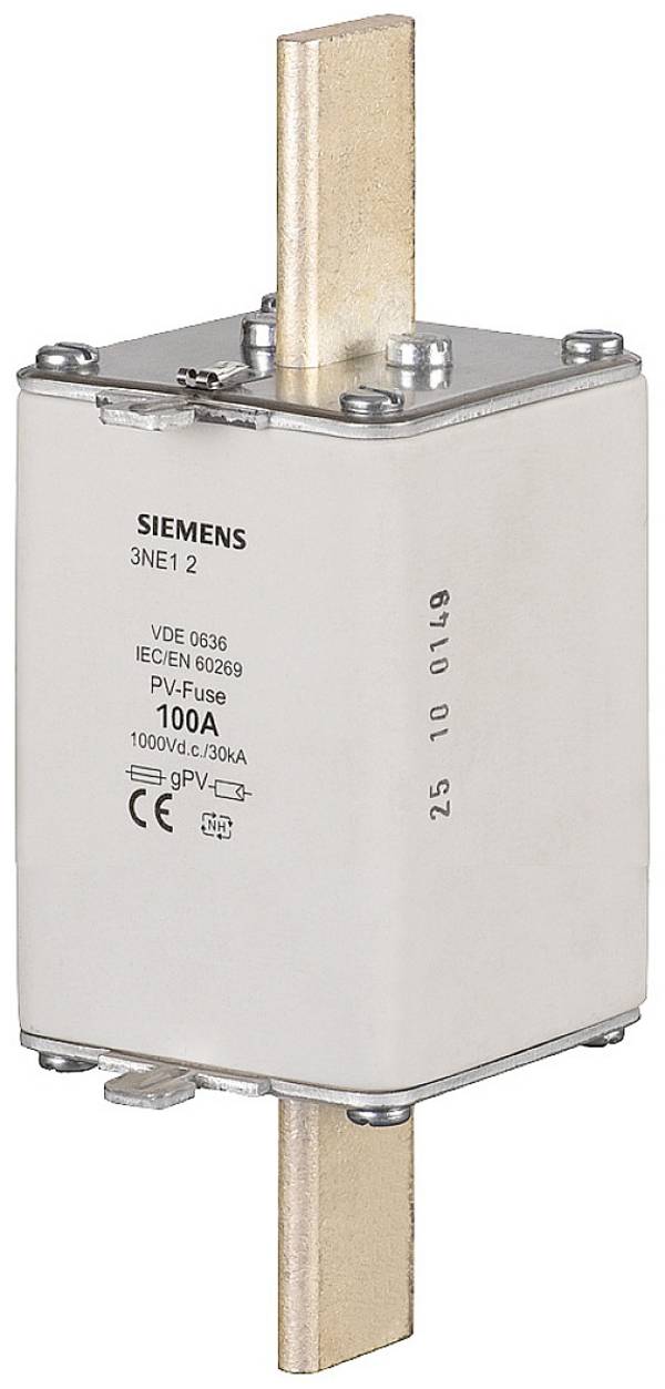 Photovoltaik-Sicherung mit Kennmelder  125 A  gPV Siemens 3NE1222-4 2 St.
