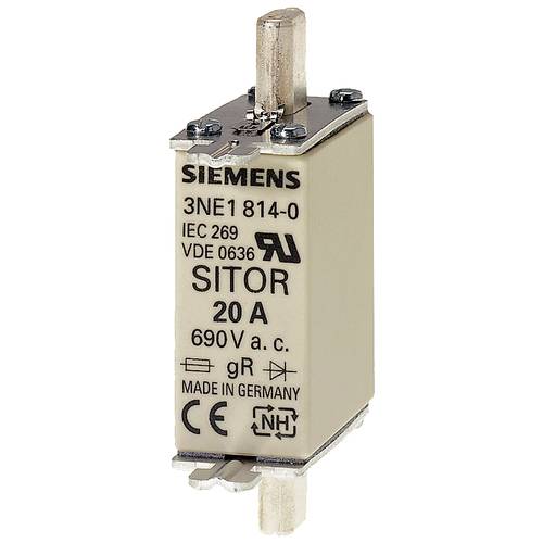 Siemens 3NE18020 Sicherungseinsatz Sicherungsgröße = 0 40 A 690 V 3 St.