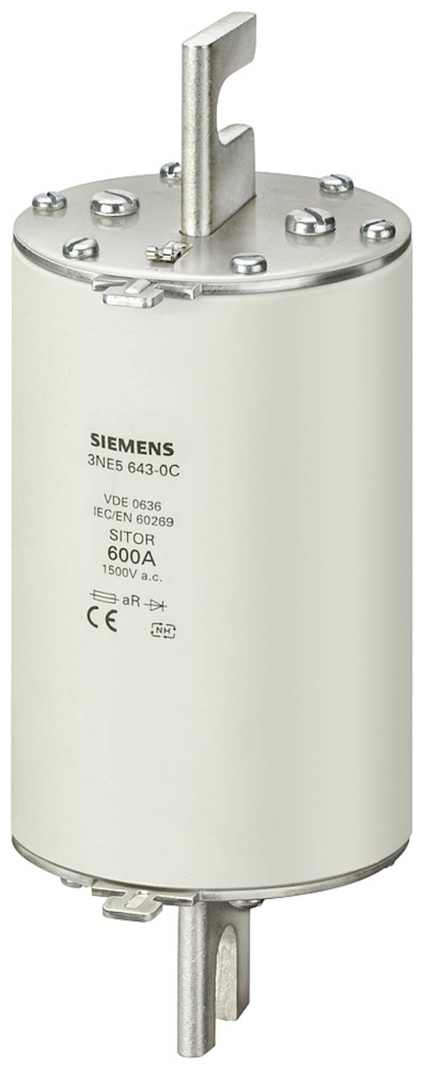 Siemens 3NE56430C Sicherungseinsatz   Sicherungsgröße = 3  600 A  1500 V 3 St.