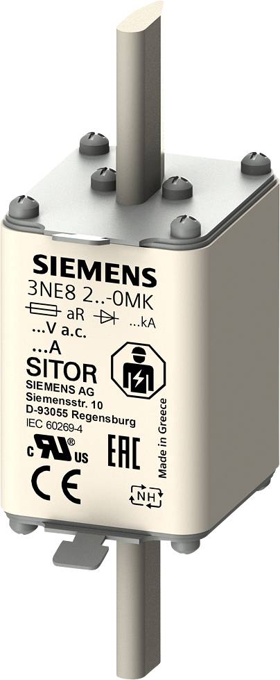 SITOR-Sicherungseinsatz, mit Messerkontakten, NH1, In: 315 A, aR, Un AC: 690 V, Un DC: 440 V, Stirnkennmelder