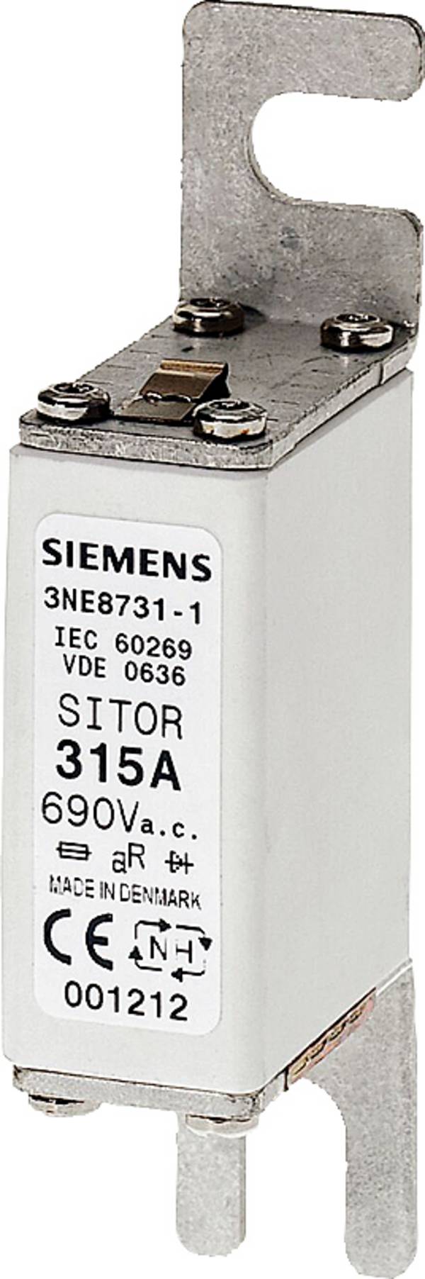 Siemens 3NE87181 Sicherungseinsatz Passend für (Sicherungen) Sicherungsgröße 000 - 4 Sicherungsgröße = 0 63 A 690 V 10 St.