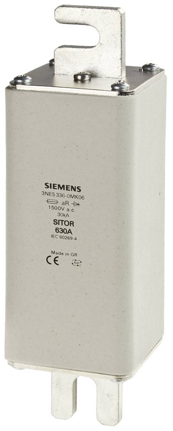 Siemens 3NE53360MK06 Sicherungseinsatz  Passend für (Sicherungen) Sicherungsgröße 000 - 4 Sicherungsgröße = 2  630 A  1500 V 1 St.