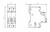 'Technische Zeichnung eines elektrischen Geräts mit Abmessungen: Vorderseite 35,2 mm, Tiefe 69,8 mm, Höhe 88,5 mm.'