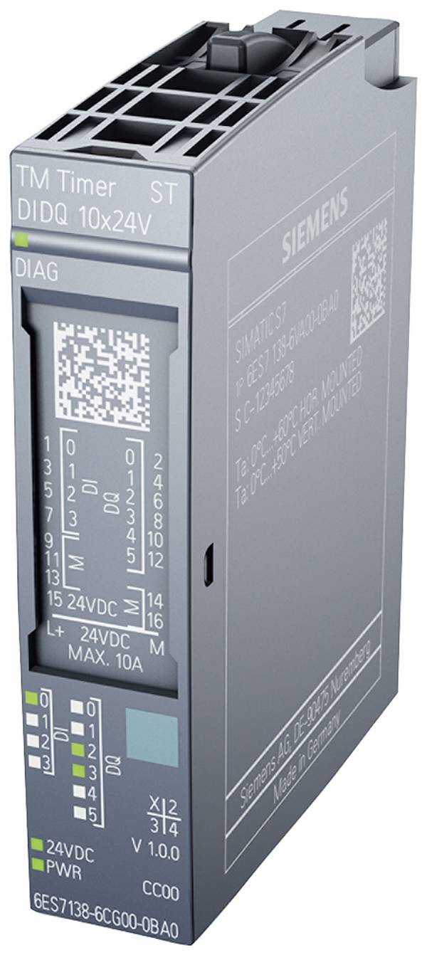 Siemens 6ES71386CG000BA0 6ES7138-6CG00-0BA0 SPS-Erweiterungsmodul