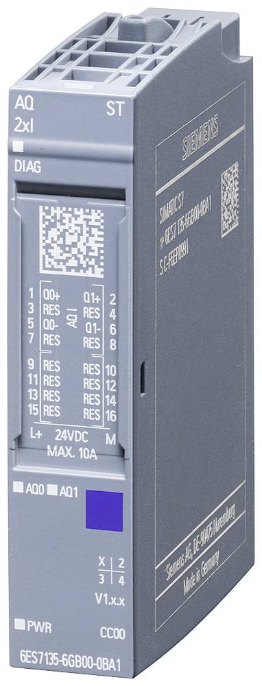 SIEMENS SIMATIC ET 6ES7135-6GB00-0BA1 200SP, analoges Ausgangsmodul, AQ 2xI