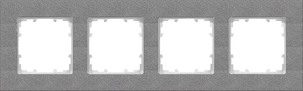 Thumbnail - Siemens Schalterprogramm 4fach Rahmen Delta Carbon 5TG11142 1 St.