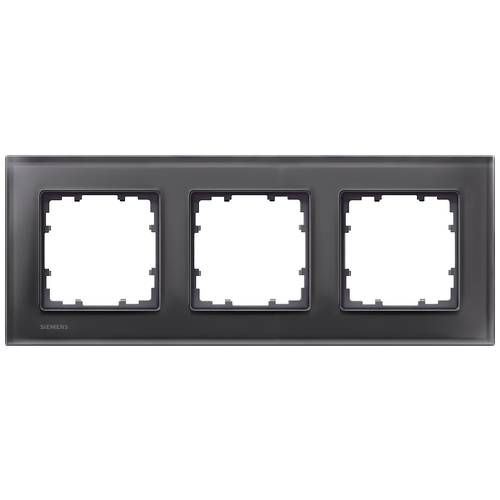 Siemens Schalterprogramm 3fach Rahmen Delta Schwarz 5TG12032 1 St.