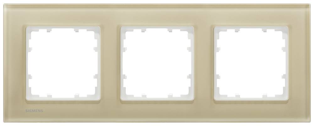 Siemens Schalterprogramm 3fach Rahmen Delta Schwarz 5TG12034 1 St.