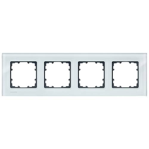 Thumbnail - Siemens Schalterprogramm 4fach Rahmen Delta Glas, Grün 5TG12040 1 St.
