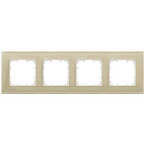 Siemens Schalterprogramm 4fach Rahmen Delta Schwarz 5TG12044 1 St.