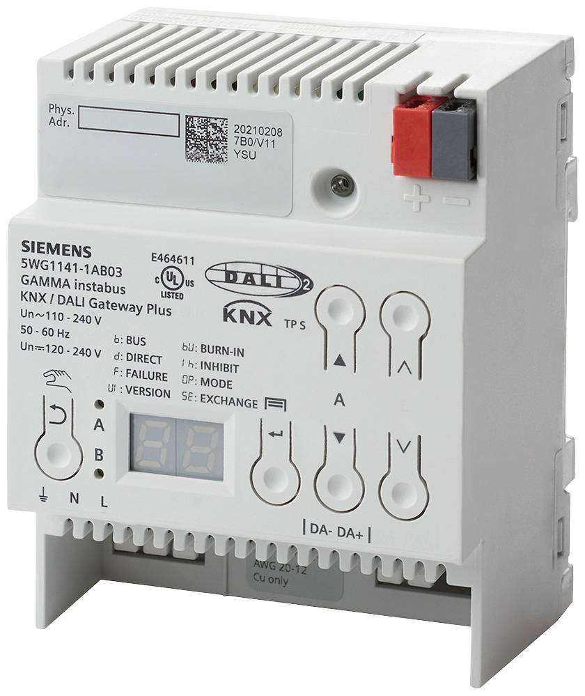 SIEMENS 5WG11411AB03 5WG1141-1AB03 KNX/DALI Gateway plus N 141/03