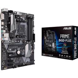 Image of Asus Prime B450-Plus Mainboard Sockel (PC) AMD AM4 Formfaktor (Details) ATX Mainboard-Chipsatz AMD® B450
