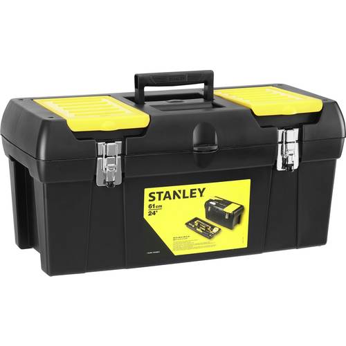 STANLEY 1-92-067 Werkzeugbox Millenium Kunst. 610x270x284mm Metallverschluss Werkzeugbox Schwarz, Gelb