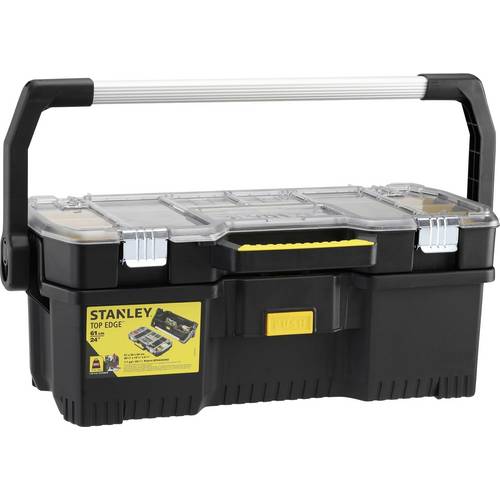 STANLEY Werkzeugtrage+Kleinteilmagazin 670x320x251mm Kunst.schwarz 1-97-514 Werkzeugkoffer unbestückt (L x B x H) 670 mm...