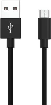Ansmann USB-Kabel  USB 2.0 USB-A Stecker, USB-Micro-B Stecker 1.20 m Schwarz Aluminium-Stecker, TPE-Mantel 1700-0076