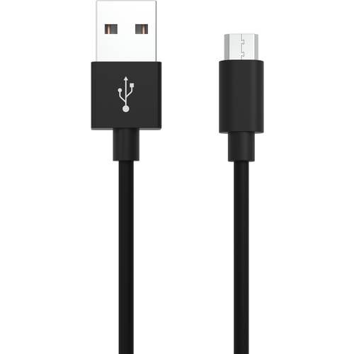 Ansmann USB-Kabel USB 2.0 USB-A Stecker, USB-Micro-B Stecker 2.00 m Schwarz Aluminium-Stecker, TPE-Mantel 1700-0077