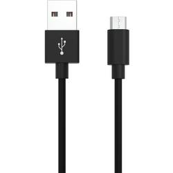 Image of Ansmann USB-Kabel USB 2.0 USB-A Stecker, USB-Micro-B Stecker 2.00 m Schwarz Aluminium-Stecker, TPE-Mantel