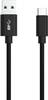 Ansmann USB-Kabel USB 3.2 Gen1 USB-A Stecker, USB-C® Stecker 2.00 m Schwarz Aluminium-Stecker, TPE-Mantel, beidseitig verwendbarer Stecker 1700-0081