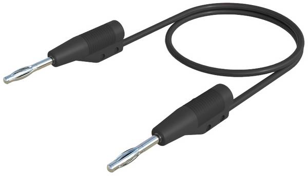 Hirschmann Test & Measurement MVL F 2/100 Messleitung Lamellenstecker 2 mm Lamellenstecker 2 mm 1.00 m Schwarz 1 St.