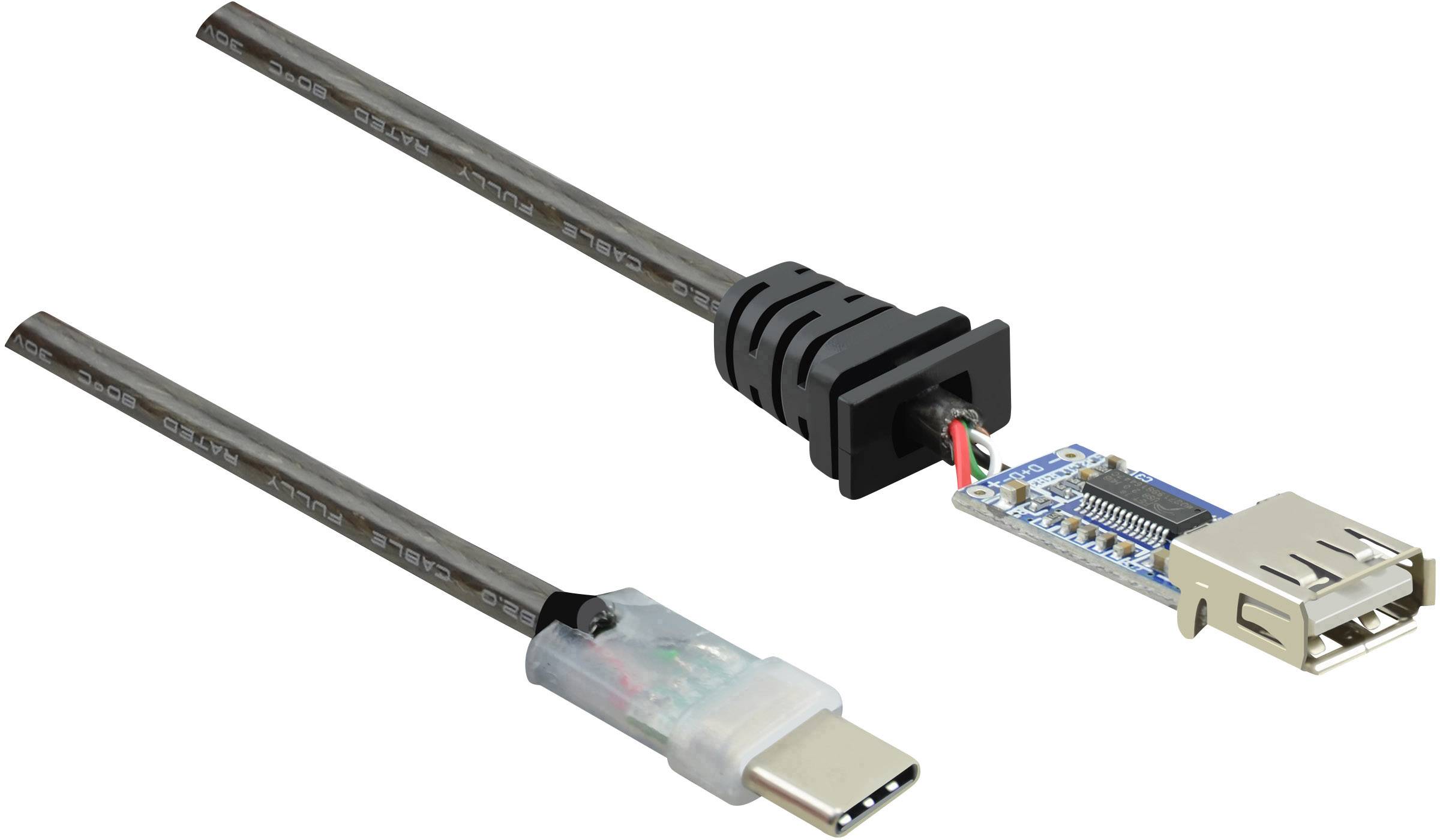 CONRAD Renkforce RF-4752800 USB Kabel 7,5 m USB 2.0 USB A USB C Schwarz (RF-4752800)
