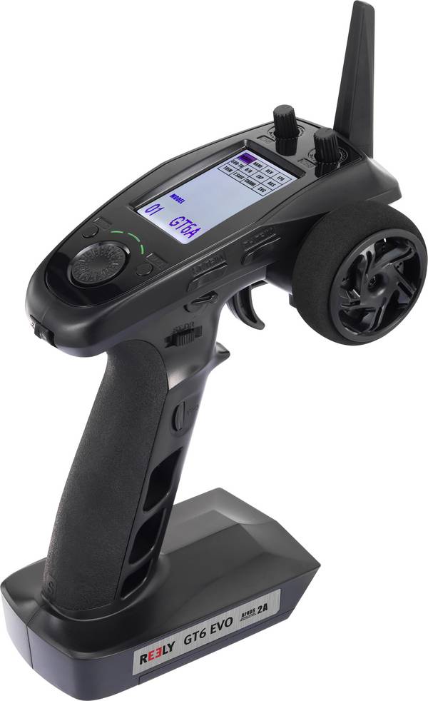 Reely GT6 EVO Pistolengriff-Fernsteuerung 2,4 GHz Anzahl Kanäle: 6 inkl. Empfänger