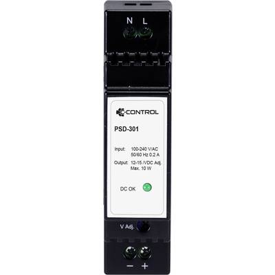 C-Control PSD-301 Hutschienen-Netzteil (DIN-Rail) Verbrauch (StandBy) 0.3 W 12 V/DC 0.85 A 10 W Anzahl Ausgänge:1 x  Inh