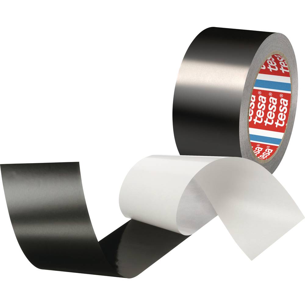 tesa tesa 50577 Aluminium tape Zwart (mat) (l x b) 25 m x 50 mm Inhoud: 1 rollen