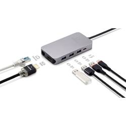 Dokovací stanice pro notebook Renkforce USB-C™ 9-in-1 Dock 60 W vhodné pro značky: Acer, Apple, Asus, Dell, HP, Lenovo, Google, Huawei, Microsoft