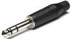 Amphenol ACPS-GB-AU Klinken-Steckverbinder 6.35 mm Stecker, gerade Polzahl: 3 Stereo Schwarz 1 St.