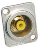 Amphenol ACJD-YEL Cinch-Steckverbinder Flanschbuchse Polzahl: 2 Mono 1 St.