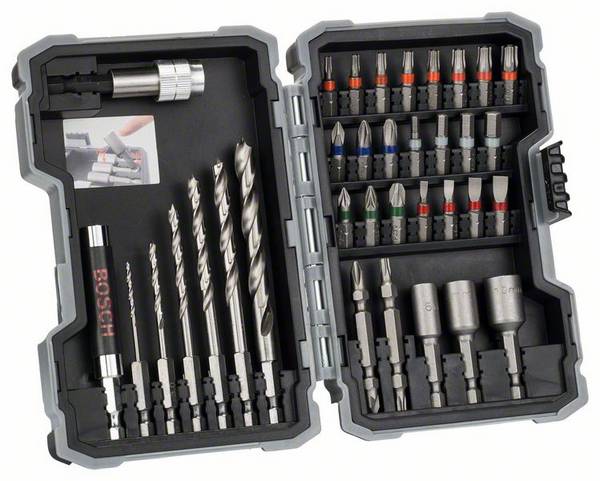 Bosch Accessories 2607017327 Bosch Power Tools 35teilig Bohrer- und Bit-Sortiment Holz