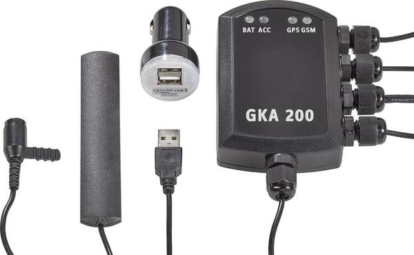 Renkforce GKA200 Auto Alarmanlage Mobiltelefon kompatibel, Fahrzeugortung, Erschütterungssensor, GPS-Portal  12 V/DC, 24 V/DC