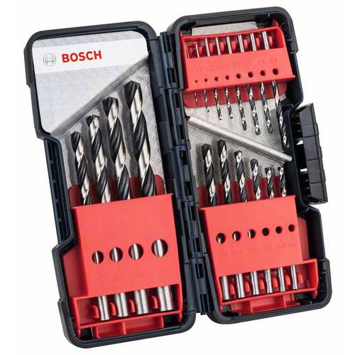 Bosch Accessories 2608577350 HSS Metall-Spiralbohrer-Set 18teilig 1 mm, 1.5 mm, 2 mm, 2.5 mm, 3 mm, 3.5 mm, 4 mm, 4.5 mm...