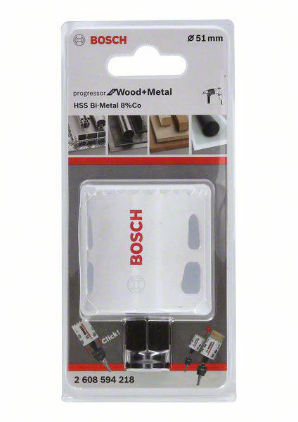 Bosch Accessories Lochsäge HSS-Bi-Metall 51mm Progressor for Wood+Metal 2608594218 Lochsäge 51 mm Cobalt 1 St.-2