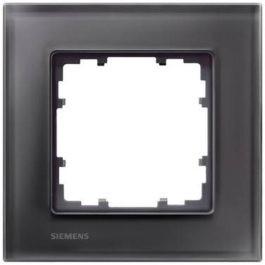 Siemens Schalterprogramm 1fach Rahmen  Delta Schwarz 5TG12012 1 St.