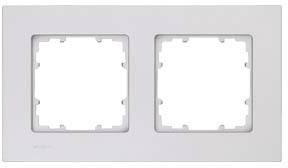 Siemens Schalterprogramm 2fach Rahmen Delta Aluminium (Metallic) 5TG11121 1 St.