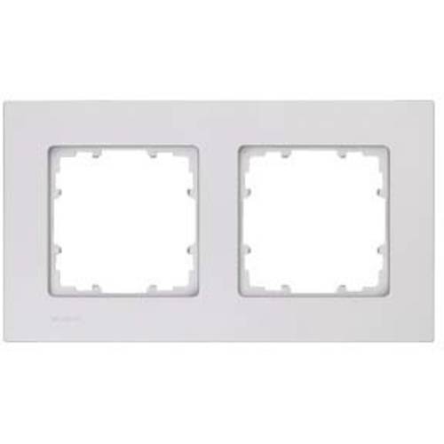 Siemens Schalterprogramm 2fach Rahmen Delta Aluminium (Metallic) 5TG11121 1 St.