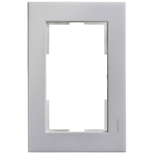 Siemens Schalterprogramm 2fach Rahmen Delta Aluminium (Metallic) 5TG11161 1 St.