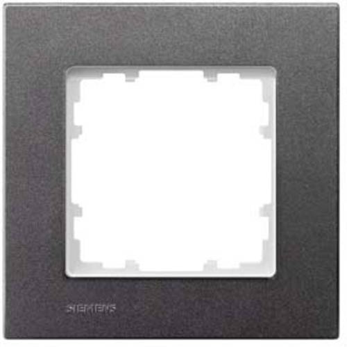 Siemens Schalterprogramm 1fach Rahmen Delta Carbon 5TG11112 1 St.