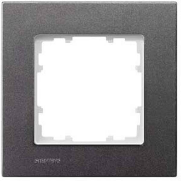 Siemens Schalterprogramm 1fach Rahmen  Delta Carbon 5TG11112 1 St.