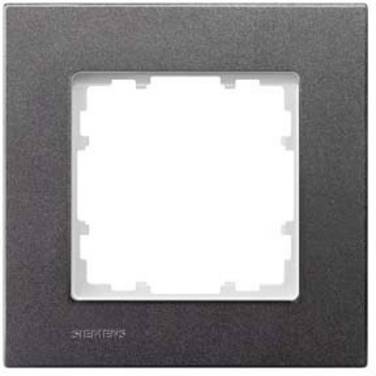 Siemens Schalterprogramm 1fach Rahmen  Delta Carbon 5TG11112 1 St.