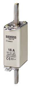 Sicherungseinsatz von Siemens mit 16 Ampere und 500 Volt Beschriftung.