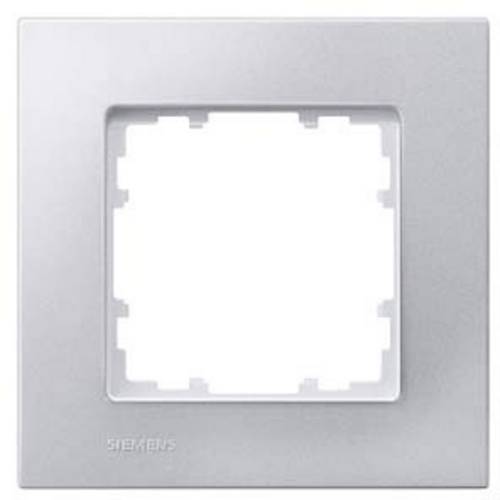 Siemens Schalterprogramm 1fach Rahmen Delta Aluminium (Metallic) 5TG11111 1 St.